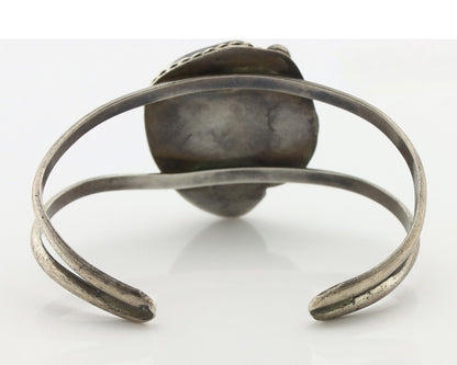 Navajo Bracelet 925 Silver Gober-Burnham Turquoise Native American Artist C.80's
