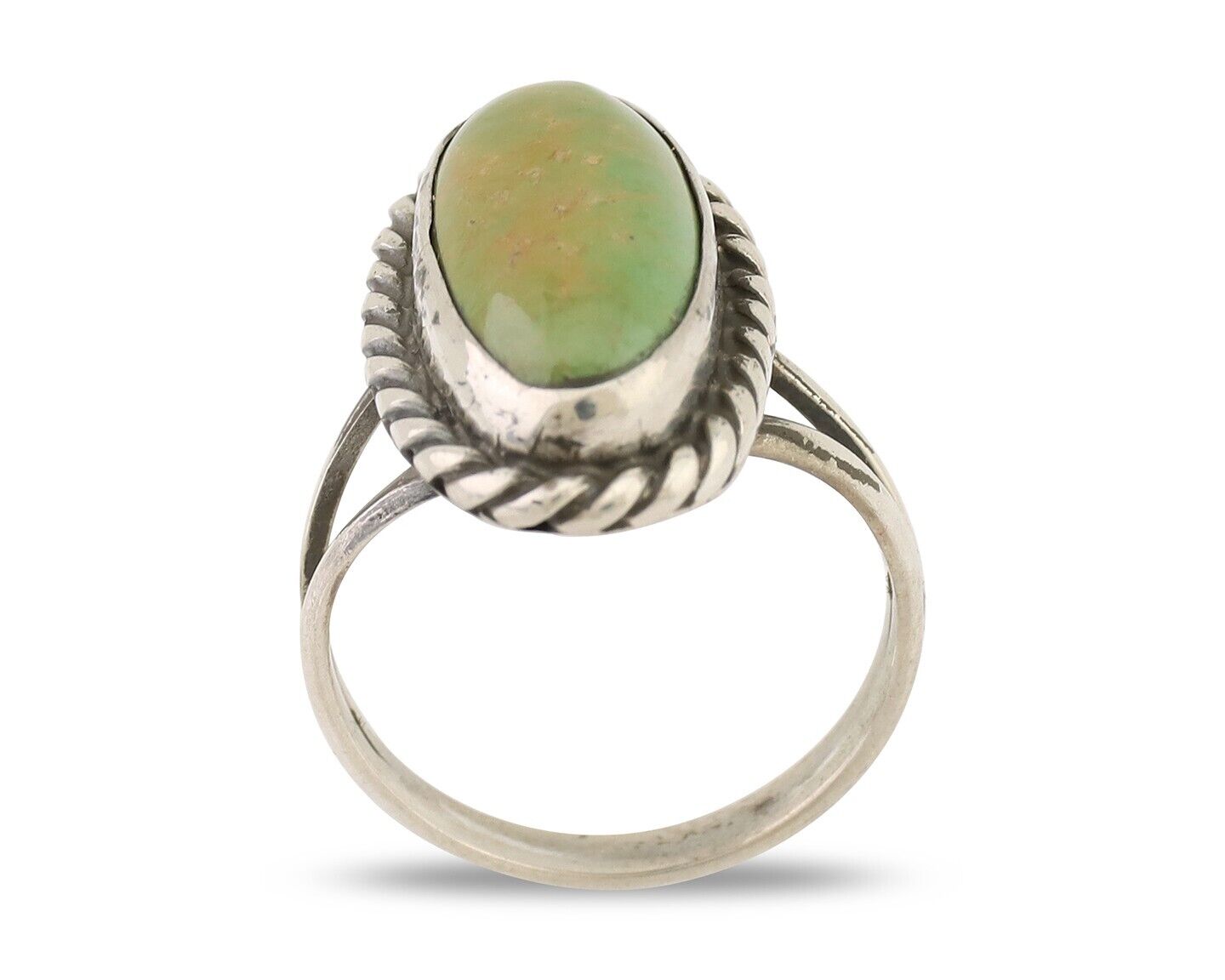 Navajo Handmade Ring 925 Silver Turquoise Native American Artist C.80's