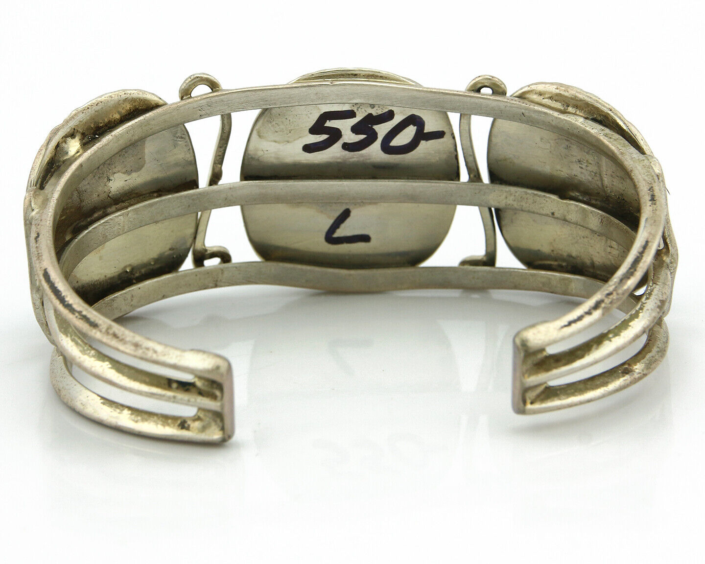 Navajo Bracelet .925 Silver Southwest Turquoise Cuff Artist Native C.80's