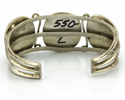 Navajo Bracelet .925 Silver Southwest Turquoise Cuff Artist Native C.80's