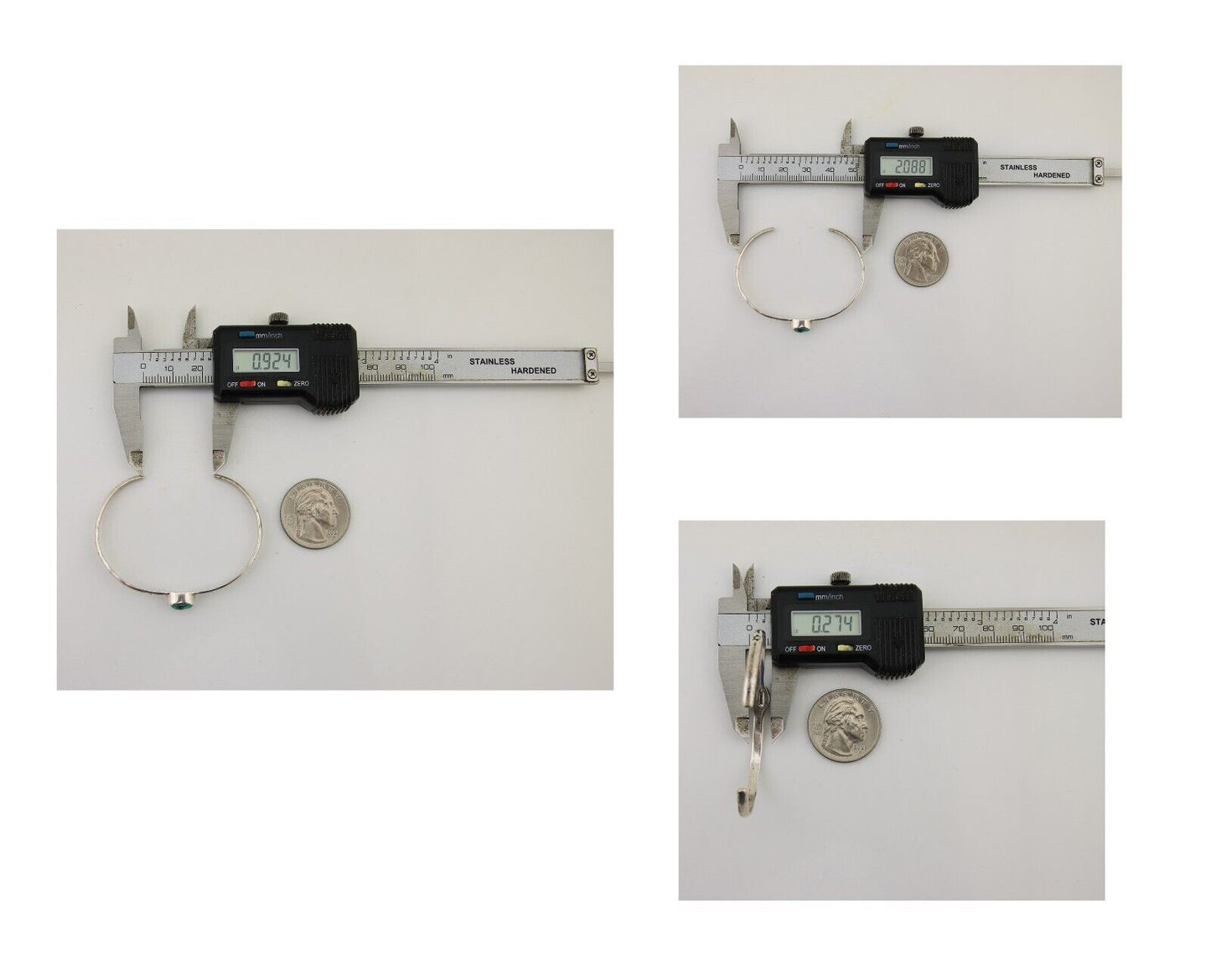 Navajo Hand Stamped Cuff Bracelet Turquoise 925 Silver Native American Artist