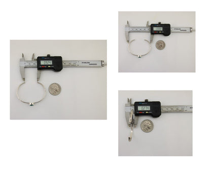 Navajo Hand Stamped Cuff Bracelet Turquoise 925 Silver Native American Artist