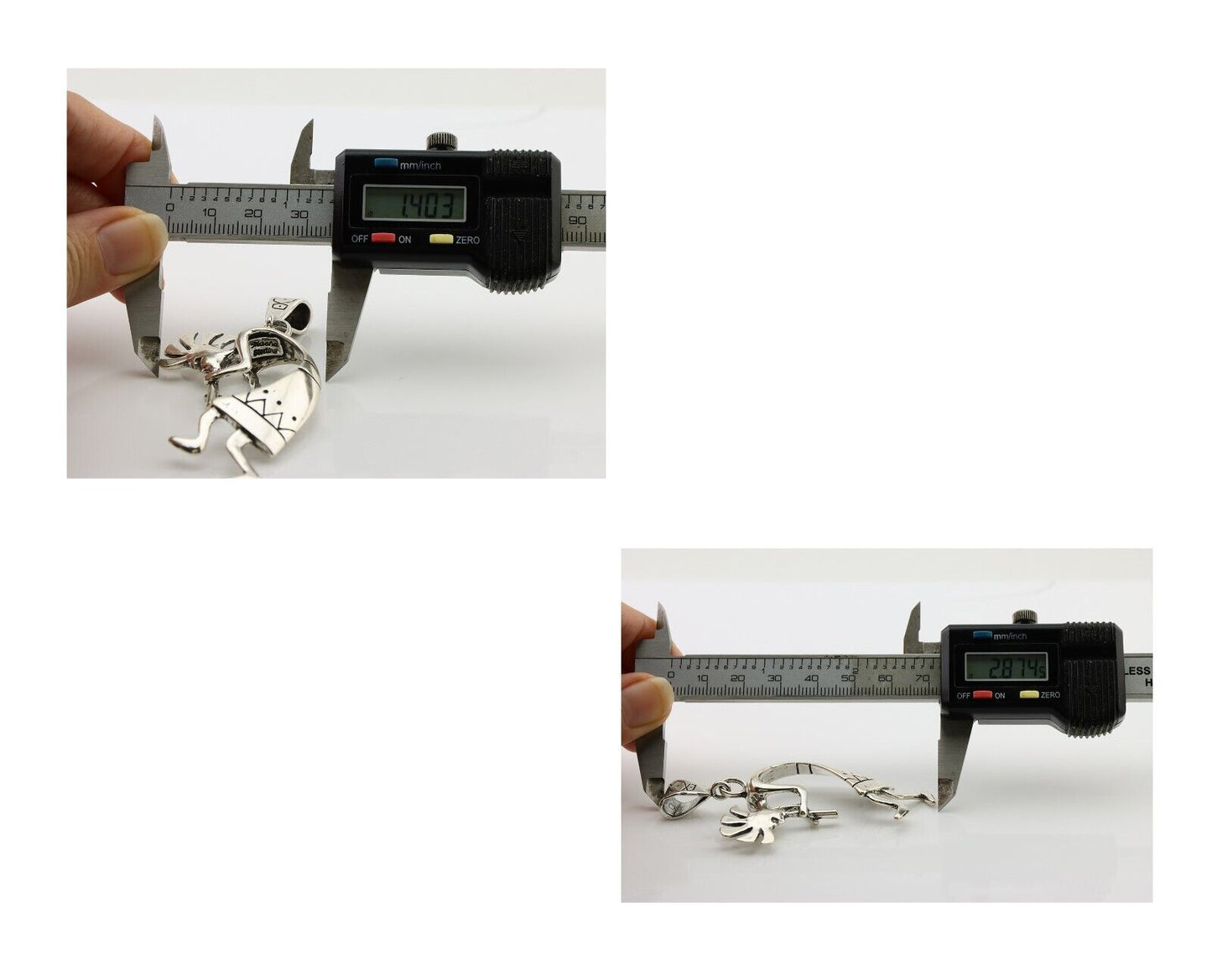 Navajo Kokopelli Pendant 925 Sterling Silver Artist Signed Masha C.80's