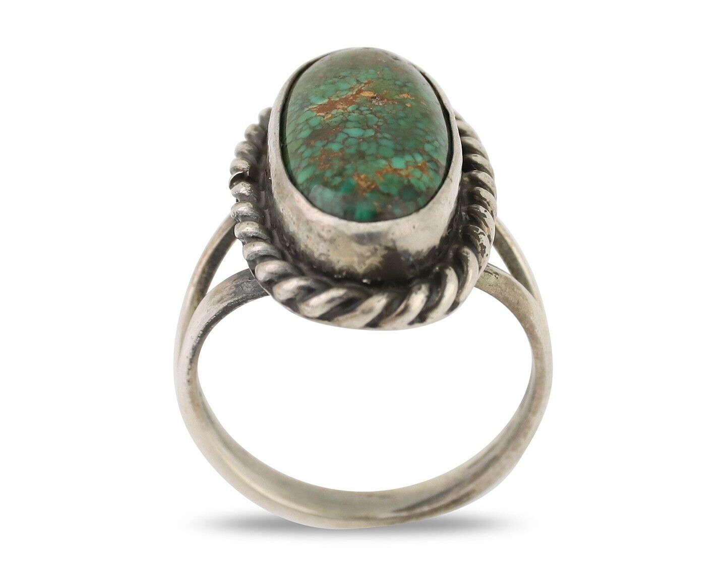 Navajo Handmade Ring 925 Silver Turquoise Native American Artist C.80's