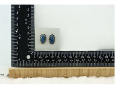 Navajo Earrings Sterling Silver Lapis Vintage Authentic