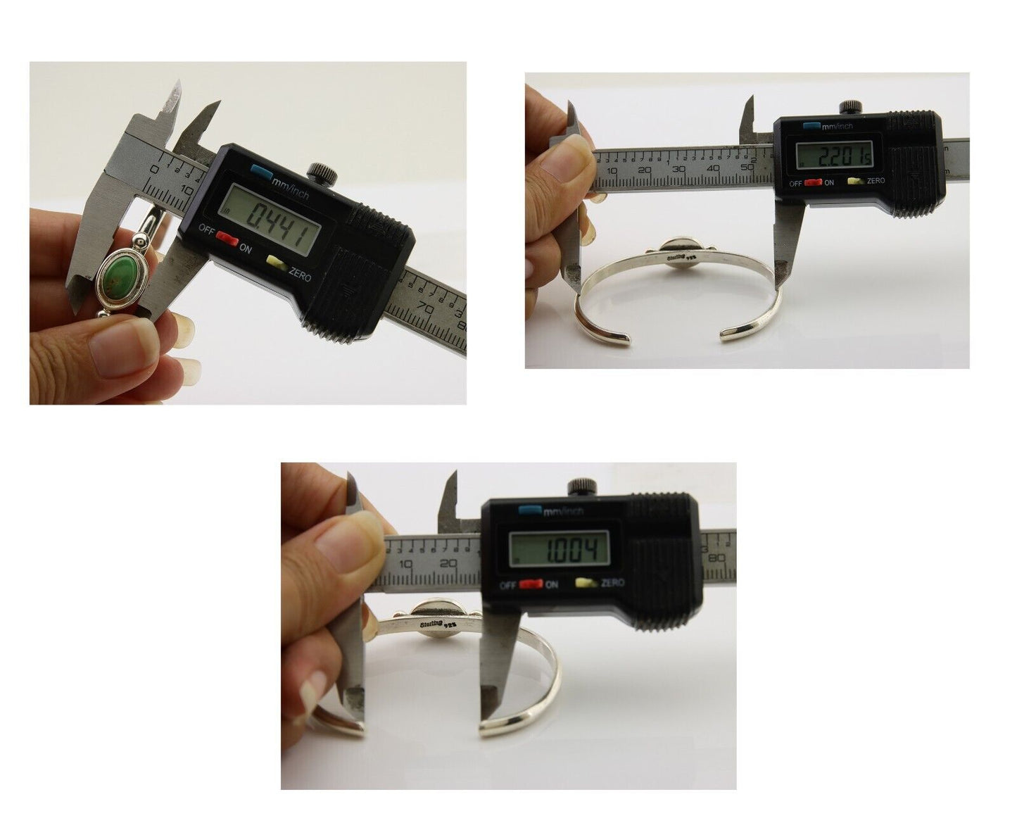 Navajo Kingman Turquoise Bracelet 925 Silver Artist Native American C.80's