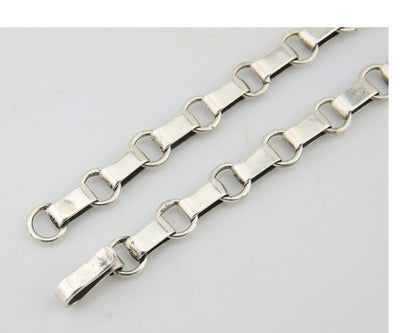 Navajo Turquoise Necklace 925 Silver Natural Blue Native American Artist C.80's