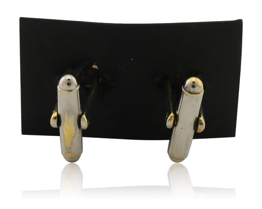 Navajo Cufflinks 925 Silver Native American Natural Turquoise C.80's