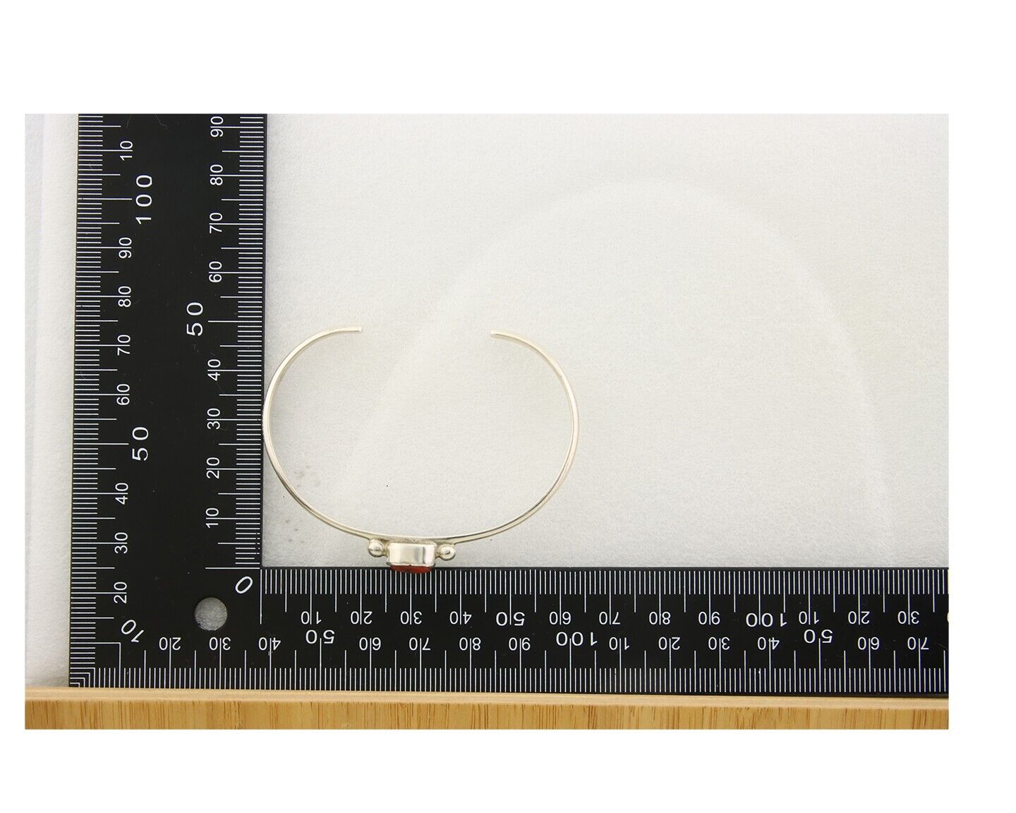 Navajo Bracelet .925 Silver Mediterranean Red Coral Cuff Native Artist C.80's