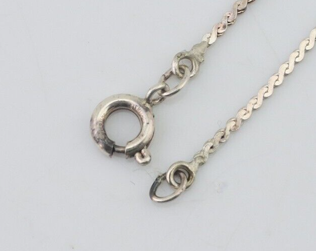 Navajo Necklace 925 Silver Natural Turquoise Signed Tom Willeto C.80s