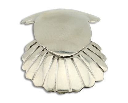 Women's Navajo Hair Clip Hand Stamped 925 Silver Artist Signed C Montoya C.80's