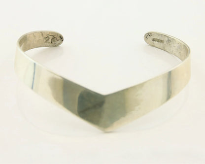 Navajo Cuff Bracelet 925 Sterling Silver Vintage Handmade Signed Thunderbird