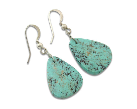 Santao Domingo Earrings Sterling Silver Turquoise Dangle Vintage Authentic