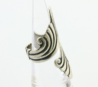 Navajo Adjustable Full Finger Ring 925 Silver Native American Size 5-9 C.80's