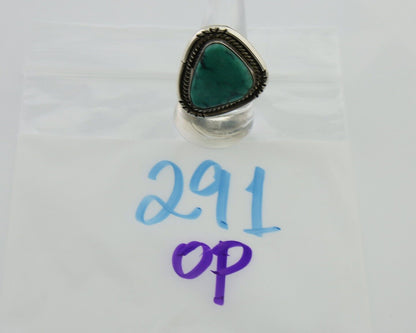Navajo Handmade Ring 925 Silver Turquoise Native Artist C.80's