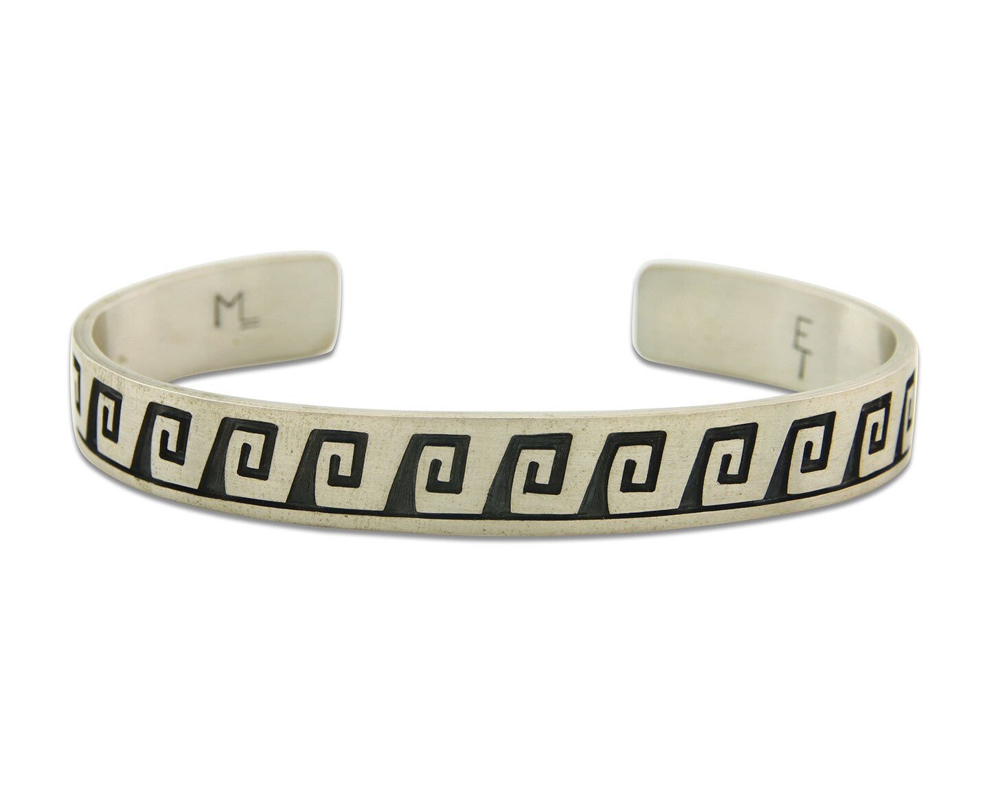 Vintage Hopi Bracelet 925 Silver Signed Effie Tawahongva & ML Authentic