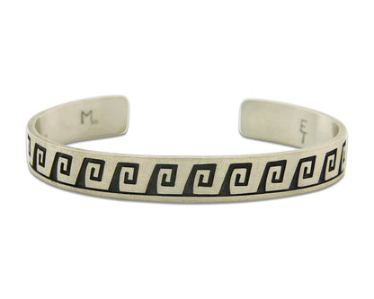 Vintage Hopi Bracelet 925 Silver Signed Effie Tawahongva & ML Authentic