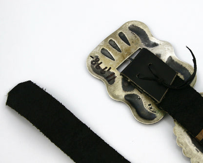 Navajo Kirk Smith Concho Belt .925 Silver Handmade Signed C.1980's