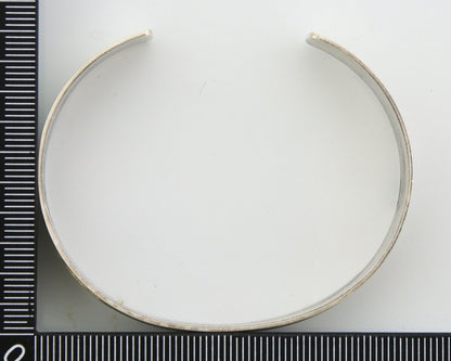 Navajo Bracelet 925 Silver & 12K Gold Cuff Artist Signed Randall Endito C.80's