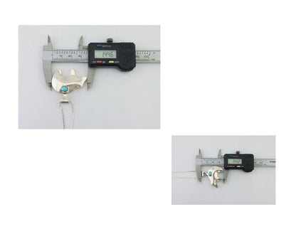 Navajo Spirit Bear Necklace Pendant 925 Sterling Silver Signed C C.80's