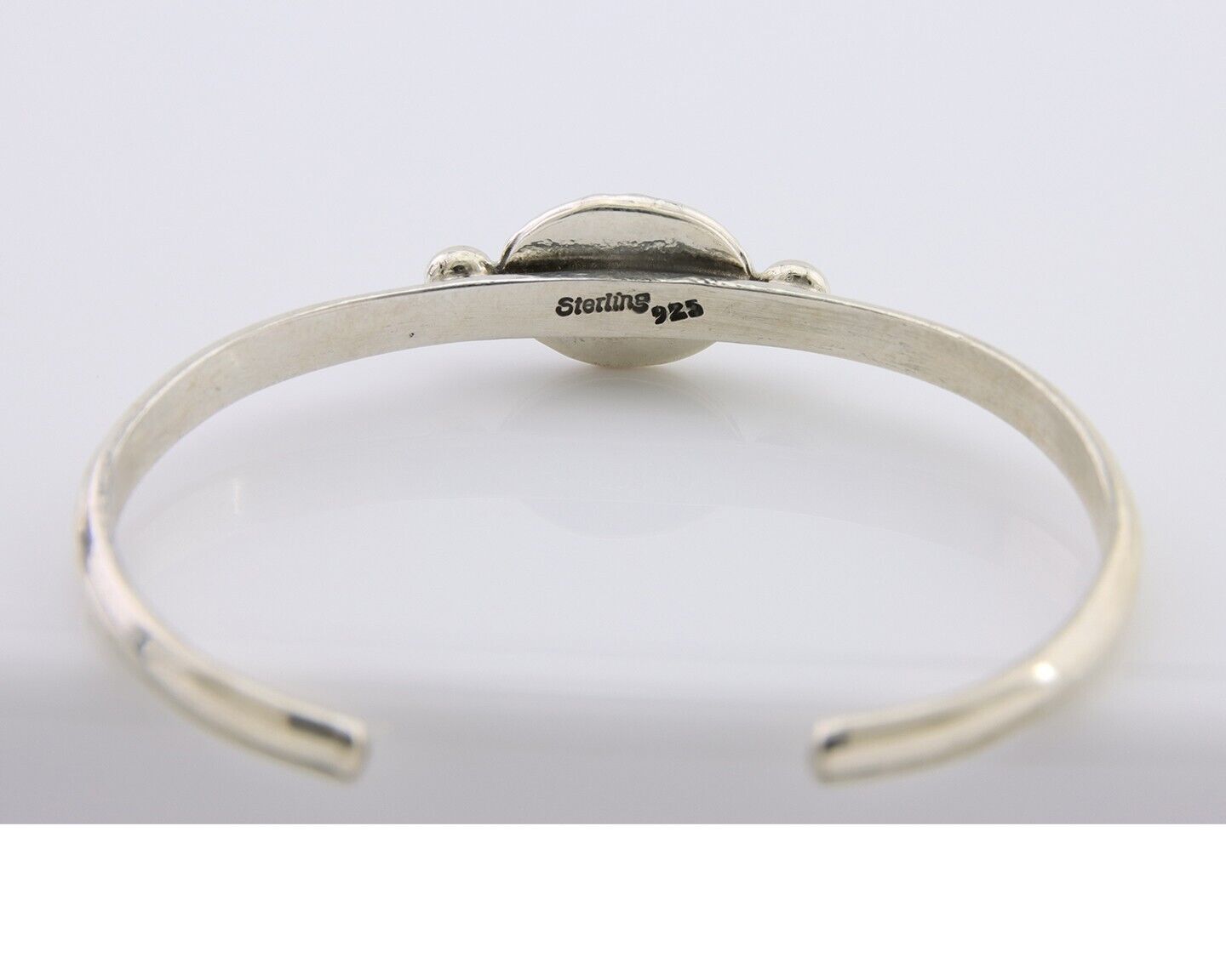 Navajo Bracelet 925 Silver Natural Turquoise Native American Artist C.80's