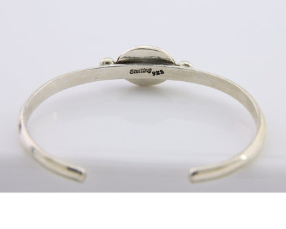 Navajo Bracelet 925 Silver Natural Turquoise Native American Artist C.80's