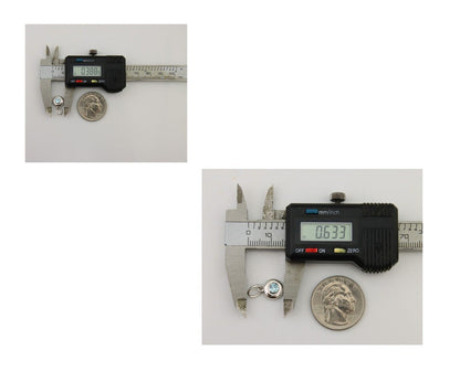 March Birthstone Pendant 14k White Gold