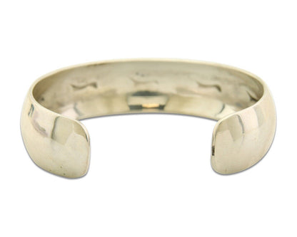 Navajo Bracelet 925 Silver Handmade Cuff Artist Signed B Webb C.80's