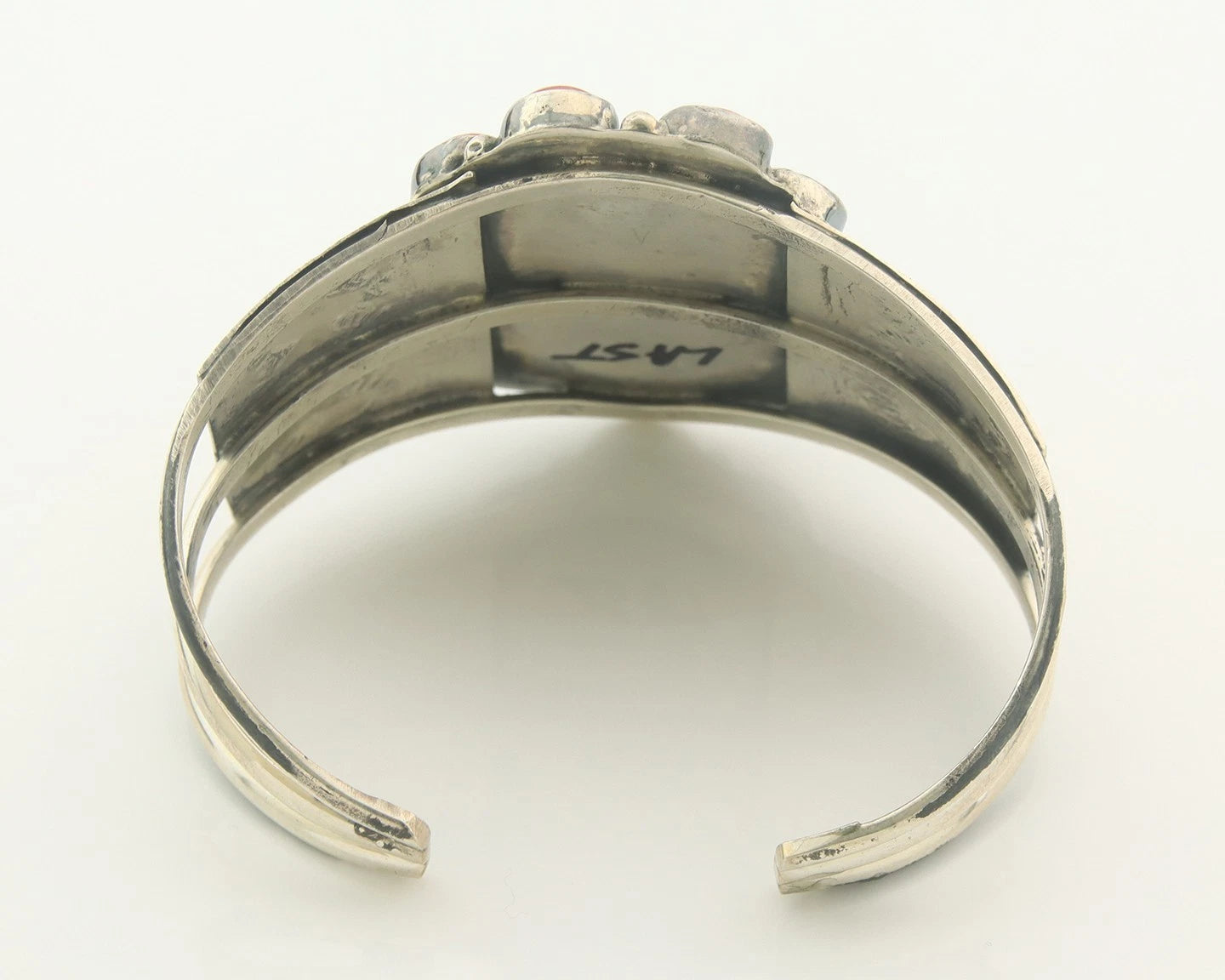 Navajo Cuff Bracelet Sterling Silver Natural Gemstone Vintage Handmade