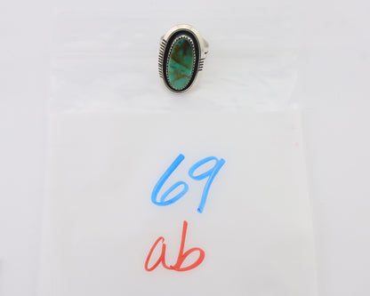 Navajo Ring 925 Silver Royston Turquoise Native American Artist C.80's
