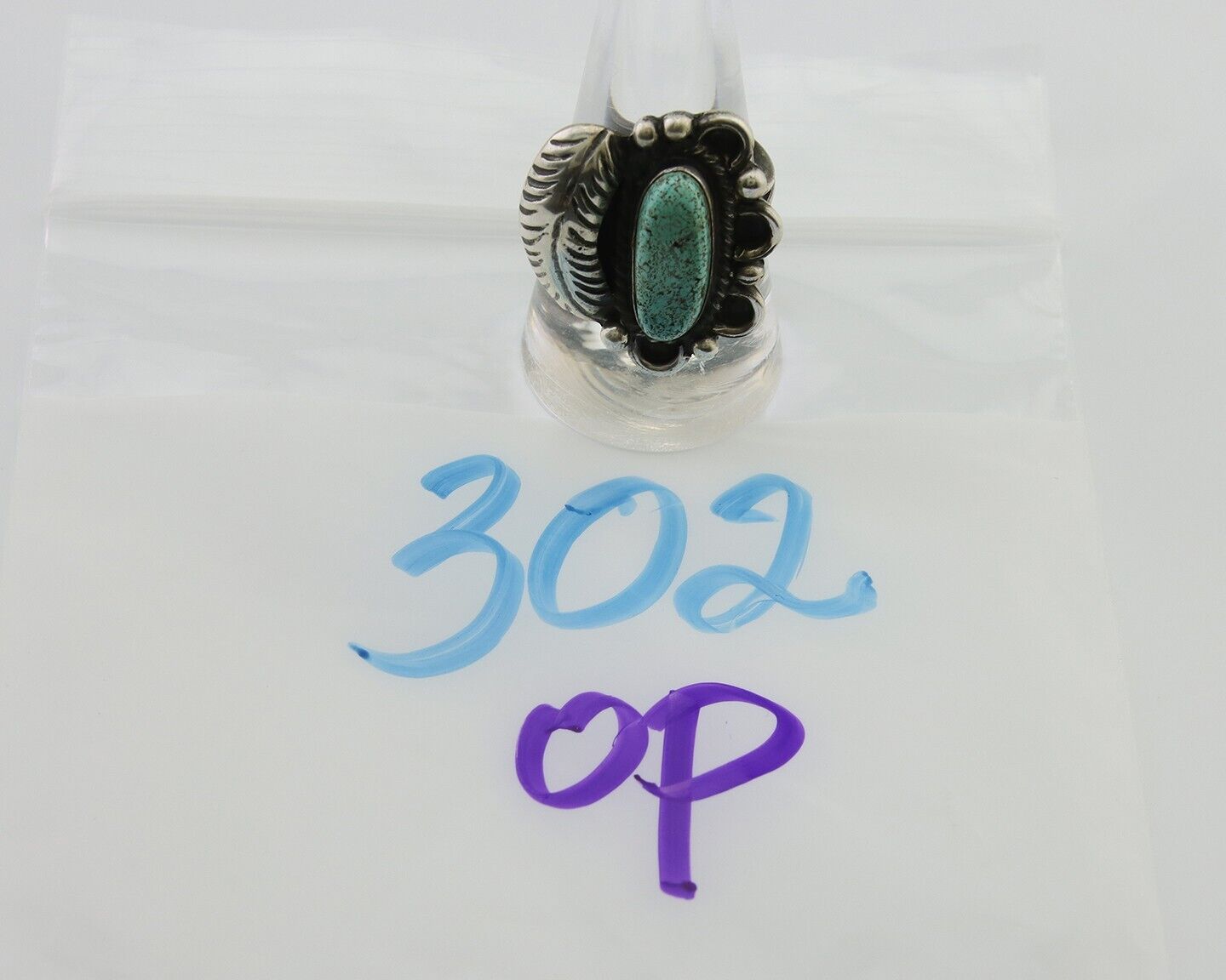 Navajo Handmade Ring 925 Silver Mine 8 Turquoise Native Artist C.80's