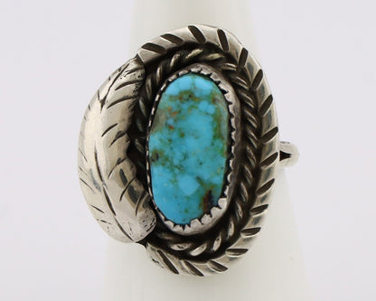 Navajo Handmade Ring 925 Silver Turquoise Native American Artist C.80's