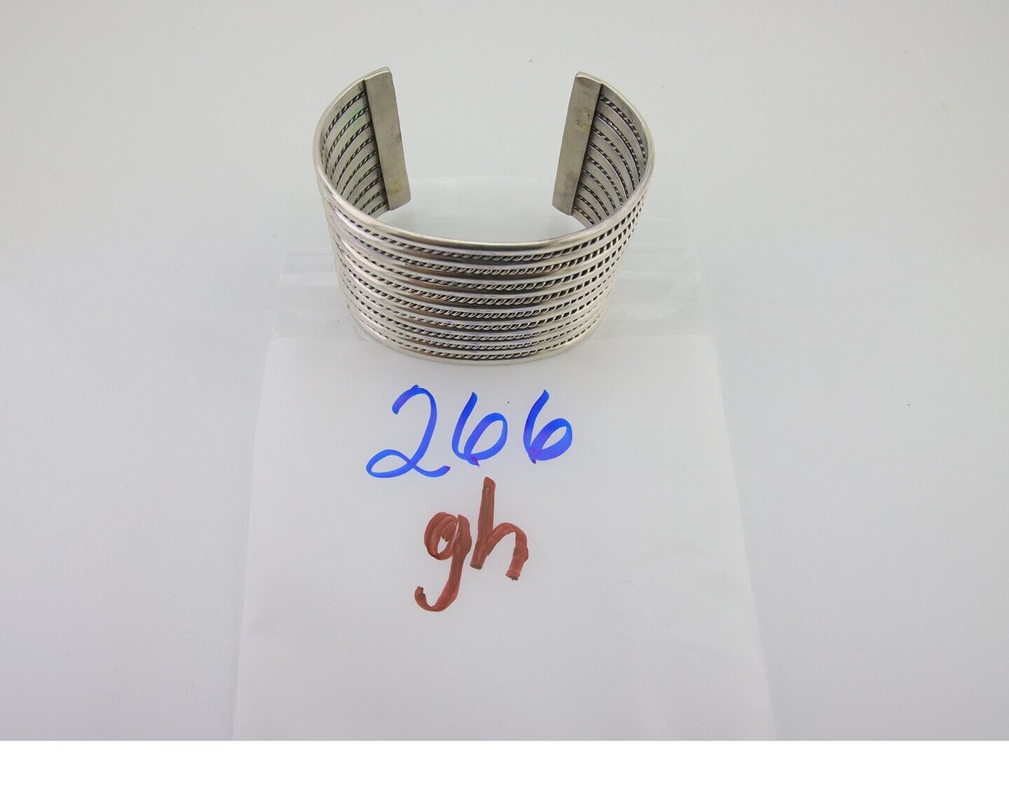 Navajo Wide Cuff 925 SOLID Silver Bracelet Artist TAHE C.80's