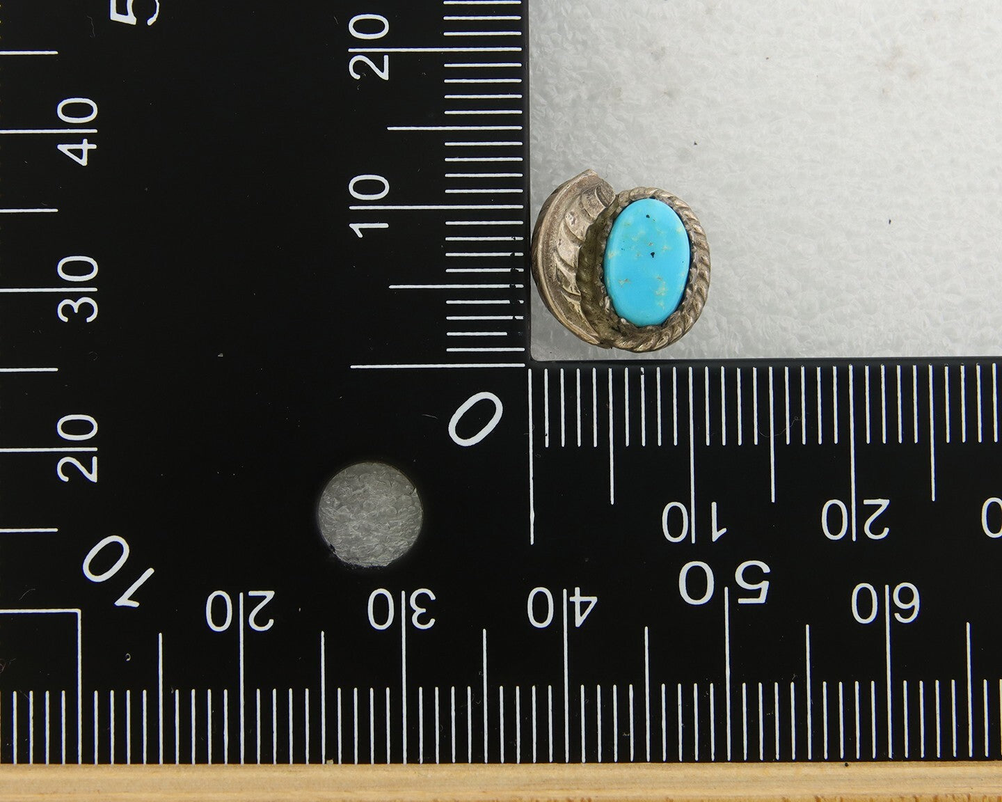 Navajo Earrings 925 Silver Natural Turquoise Native American Artist C.80's