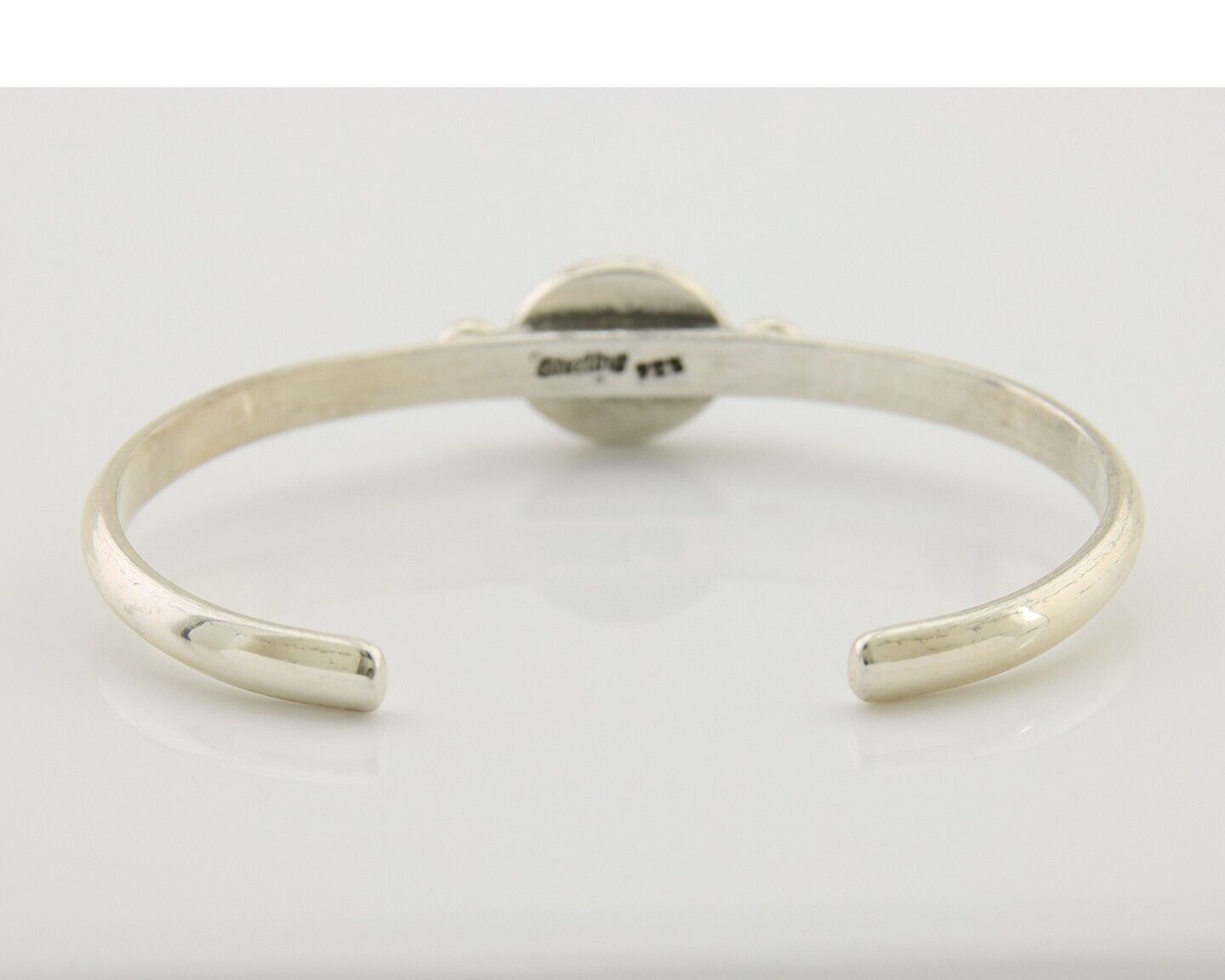 Navajo Kingman Turquoise Bracelet 925 Silver Artist Native American C.80's