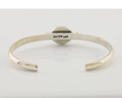 Navajo Kingman Turquoise Bracelet 925 Silver Artist Native American C.80's