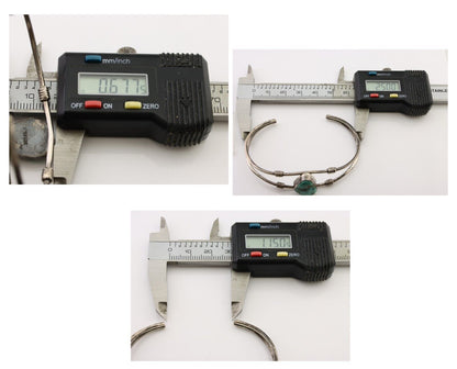 Navajo Cuff Bracelet 925 Silver Natural Blue Turquoise Native American C.80's