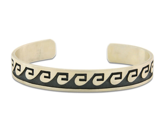 Hopi Bracelet 925 Silver Handmade Signed Darren Seweyestewa C.80's