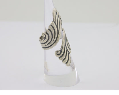 Navajo Adjustable Full Finger Ring 925 Silver Native American Size 5-9 C.80's