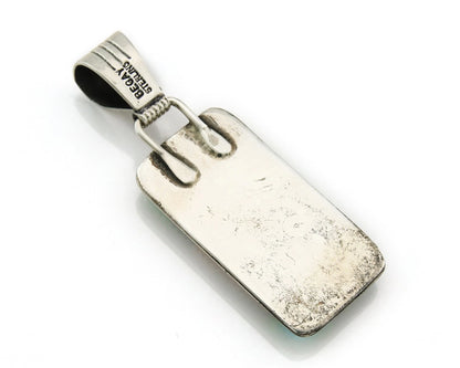 Navajo Pendant 925 Sterling Silver Natural Gemstones Vintage Signed Begay