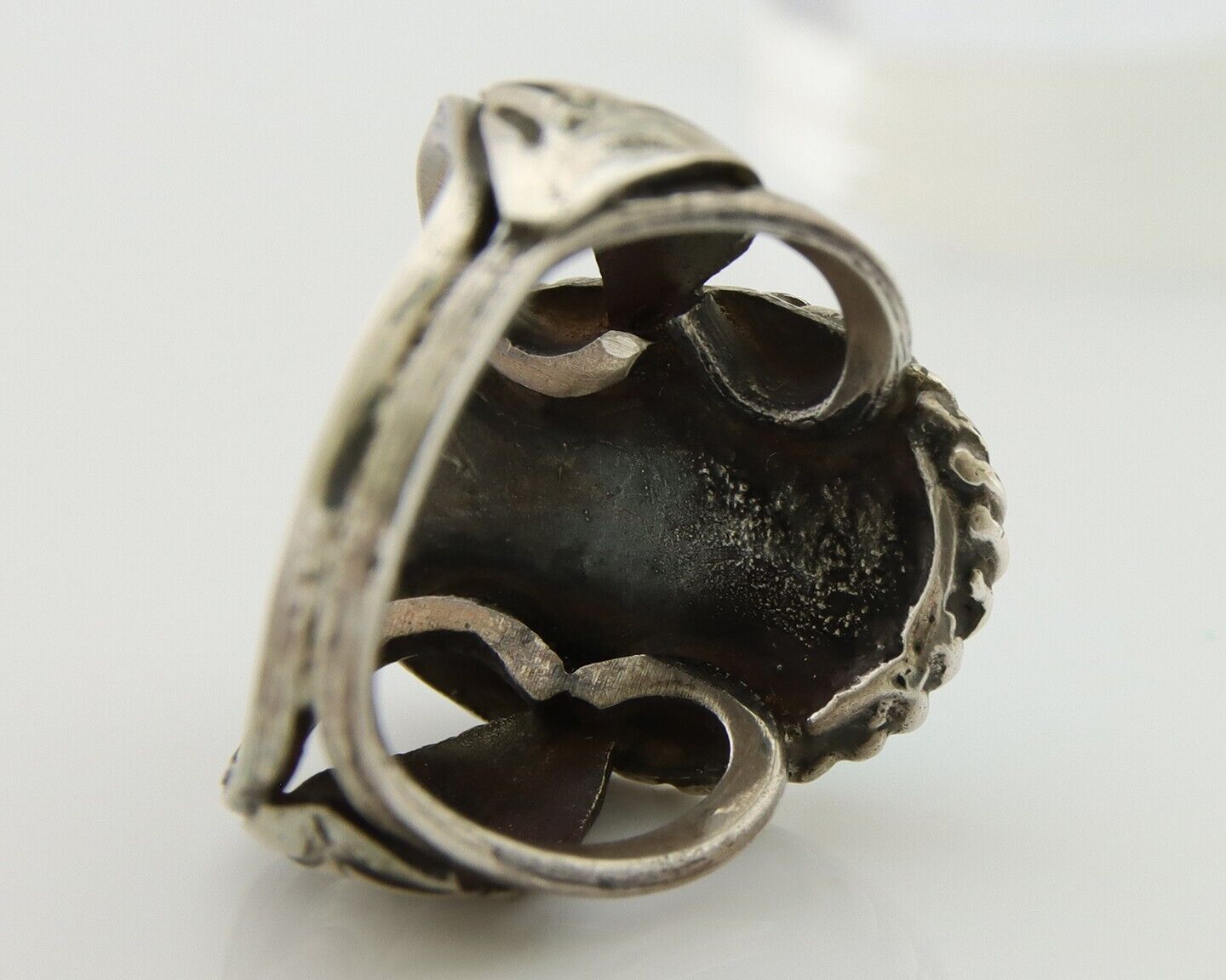 Navajo Ring 925 Silver Natural Blue Turquoise Native American Artist C.80's