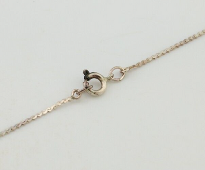 Zuni Necklace 925 Silver Blue Turquoise Artist Signed EMY C.80's