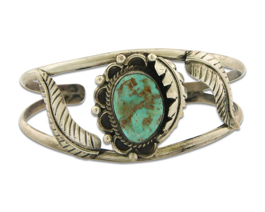 Vintage Navajo Bracelet 925 Silver Turquoise Traditional Handmade Authentic