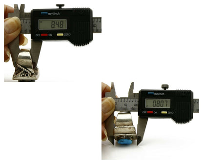 Men's Navajo Ring .925 Silver Natural Kingman Turquoise Handmade C.80's