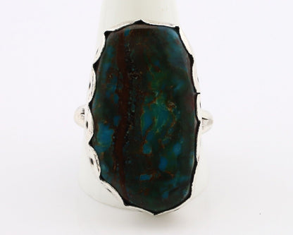 Navajo Ring 925 Silver Blue Turquoise Artist Signed Unknown Artist C.80's