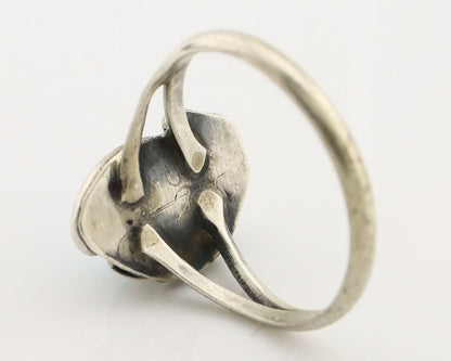 Navajo Ring 925 Silver Turquoise Artist Signed SkyStone Creations C.80's
