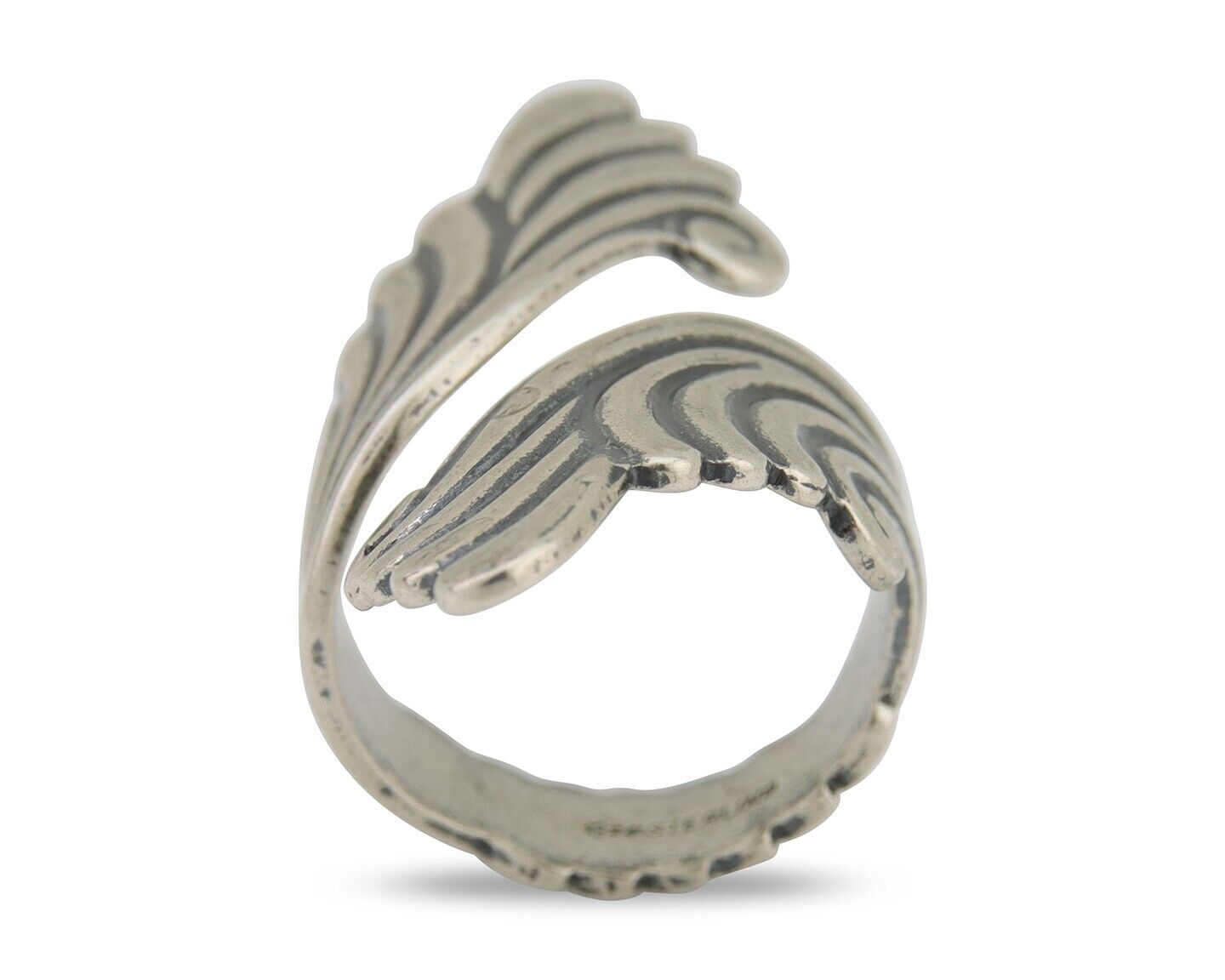 Navajo Adjustable Full Finger Ring 925 Silver Native American Size 5-9 C.80's