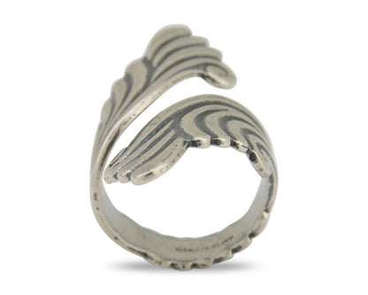 Navajo Adjustable Full Finger Ring 925 Silver Native American Size 5-9 C.80's