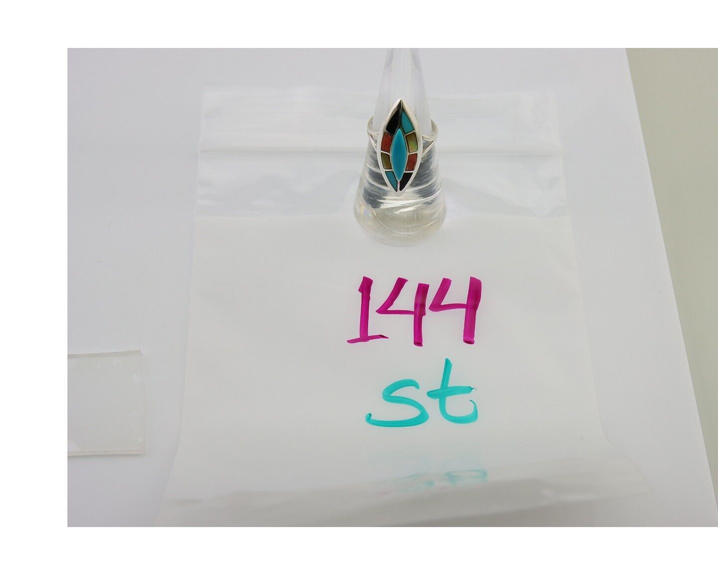 Navajo Ring 925 Silver Turquoise Shell Onyx Spiney Oyster Native Artist C80's