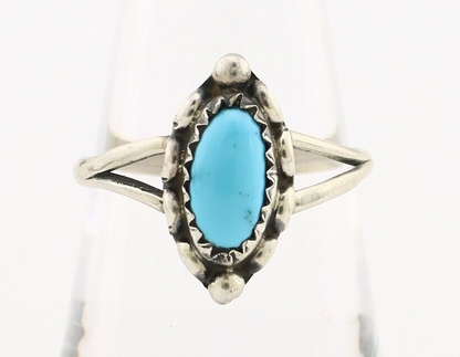 Navajo Ring 925 Silver Turquoise Artist Signed SkyStone Creations C.80's